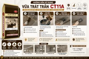 Vữa Trát Trần Siêu Mịn